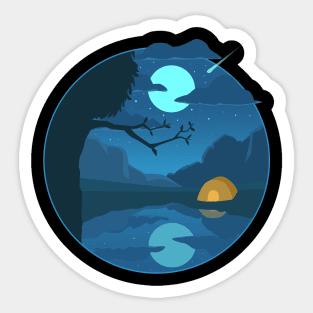 Night Camp Sticker